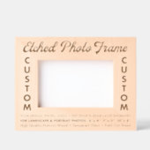 Maßgeschneiderte personalisierte Foto-Rahmen (S) Geätzte Rahmen (Vorderseite)