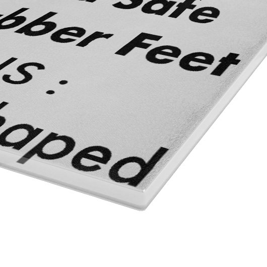 Maßgeschneiderte Personalisierte Glasschneidplatte Schneidebrett (Ecke)