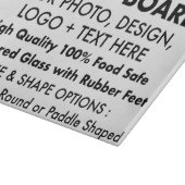 Maßgeschneiderte Personalisierte Glasschneidplatte Schneidebrett (Ecke)