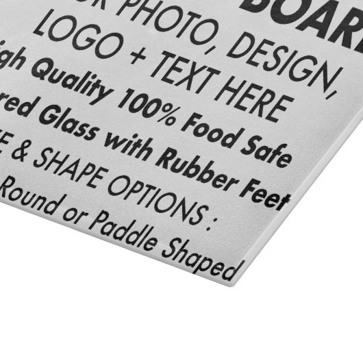 Maßgeschneiderte Personalisierte Glasschneidplatte Schneidebrett (Ecke)
