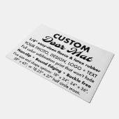 Maßgeschneiderte Personalisierte große Doormat 24" Fußmatte (Schrägansicht)