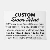 Maßgeschneiderte Personalisierte große Doormat 24" Fußmatte (Vorderseite)