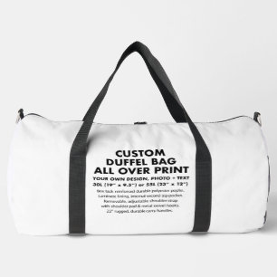 Maßgeschneiderte personalisierte Großformattasche Duffle Bag
