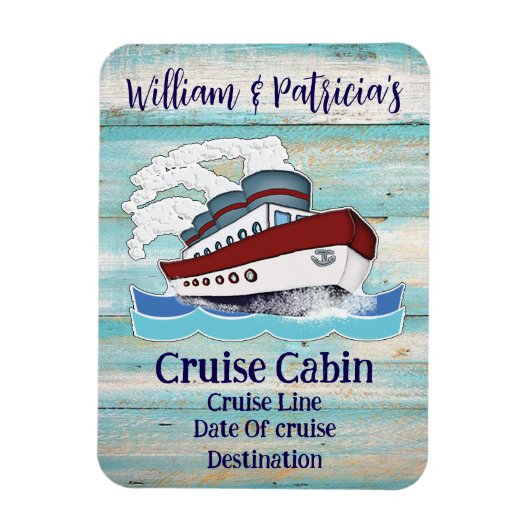 Maßgeschneiderte Personalisierte Kreuzfahrttüre de Magnet (Vertikal)