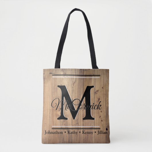 Maßgeschneiderte Personalisierte Leinwand Tasche (Vorderseite)