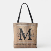 Maßgeschneiderte Personalisierte Leinwand Tasche (Rückseite)