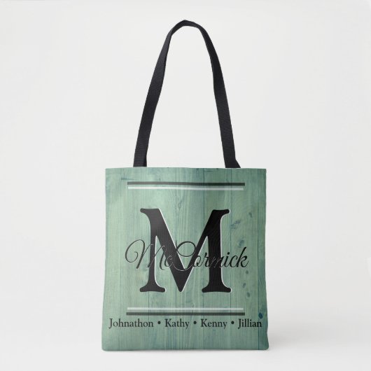Maßgeschneiderte Personalisierte Leinwand Tasche (Vorderseite)