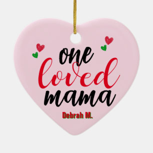 Maßgeschneiderte Personalisierte Mama Foto Weihnac Keramik Ornament