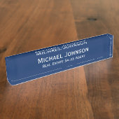 Maßgeschneiderte Personalisierte Minimalistisch Mo Namensplakette (Seite)