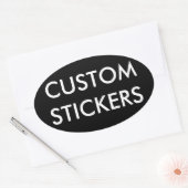 Maßgeschneiderte Personalisierte Oval Stickers Bla (Umschlag)