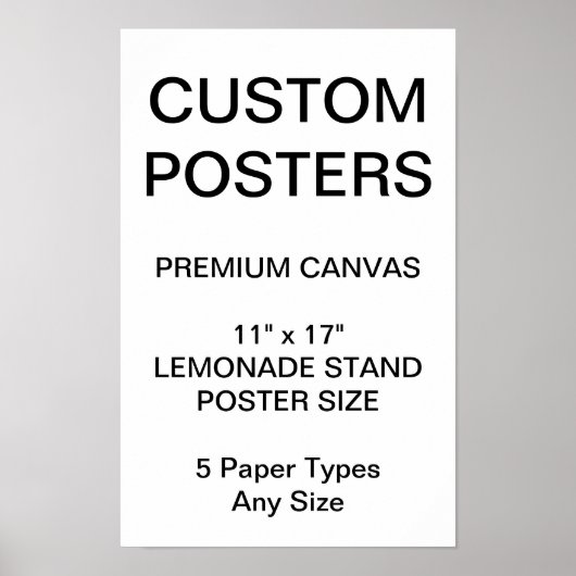 Maßgeschneiderte Personalisierte Poster-Blank mit  Poster (Vorne)