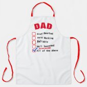 Maßgeschneiderte Personalisierte Schürze, perfekte Schürze (Vorderseite)