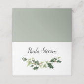 Maßgeschneiderte Personalisierte Weihnachten Platzkarte (Außenseite Aufgefaltet)