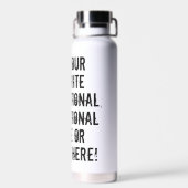 Maßgeschneiderte Personalisiertes Zitat Sprichwort Trinkflasche (Rückseite)