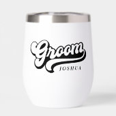 Maßgeschneiderte persönliche Braut- und Wasserflas (Rückseite)