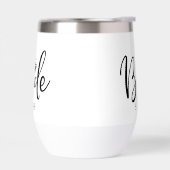 Maßgeschneiderte persönliche Braut- und Wasserflas (Links)