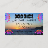 Maßgeschneiderte Petroglyphen Visitenkarte (Rückseite)