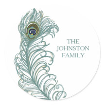 Maßgeschneiderte Pfauenfederkleber