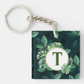 Maßgeschneiderte Pflanze-Blatt-Zuhause oder Autosc Schlüsselanhänger (Vorderseite)
