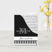 Maßgeschneiderte Pianokarte Karte (Gelbe Blume)