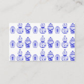 Maßgeschneiderte Platzierungen für blaue und weiße Platzkarte (Rückseite)