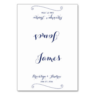 Maßgeschneiderte Platzkarten für Hochzeiten in Wei Tischnummer