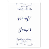 Maßgeschneiderte Platzkarten für Hochzeiten in Wei Tischnummer (Vorderseite)