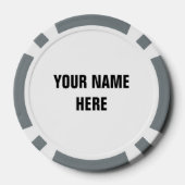 Maßgeschneiderte Poker-Chip-Golfbälle mit Sternzei Pokerchips (Rückseite)