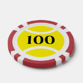 Maßgeschneiderte Poker-Chips mit Tennisball-Logo Pokerchips (Einzeln)