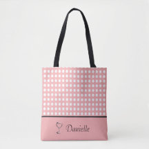 Maßgeschneiderte Polka Dot Tote Bag