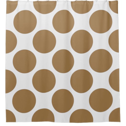 Maßgeschneiderte Polka Dots Muster für jede Farbe Duschvorhang (Vorderseite)