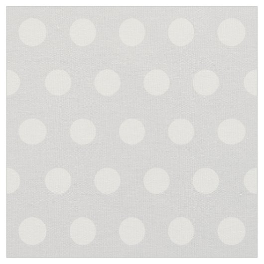 Maßgeschneiderte Polka-Punktmuster in hellgrau Stoff (Nahaufnahme)