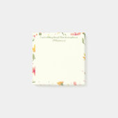 Maßgeschneiderte Post it Notes - Blumenrahmen Post-it Klebezettel (Vorderseite)