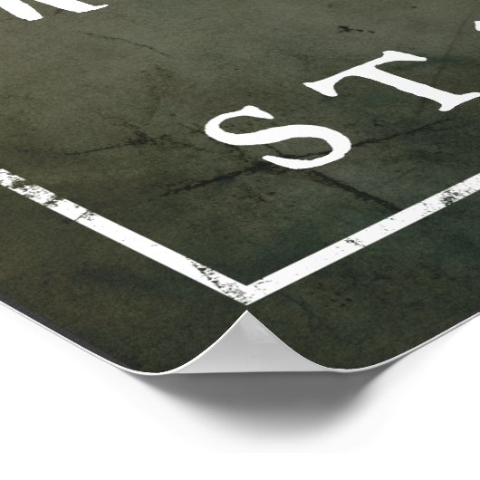 Maßgeschneiderte Poster "Stand" des Tankmanns (Ecke)