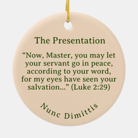 Maßgeschneiderte Präsentation unseres Herrn Keramik Ornament (Hinten)