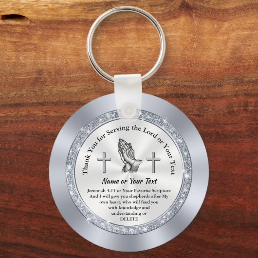 Maßgeschneiderte preisgünstige Geschenke für Kirch Schlüsselanhänger (Rückseite)