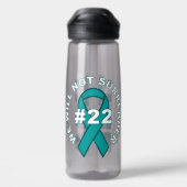 Maßgeschneiderte PTSD Awareness Water Flasche (Rückseite)
