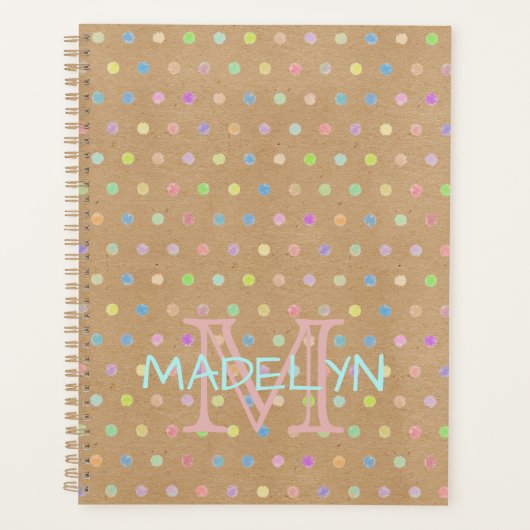 Maßgeschneiderte Punkte auf Imitaten Rustikales, b Planer (Vorderseite)