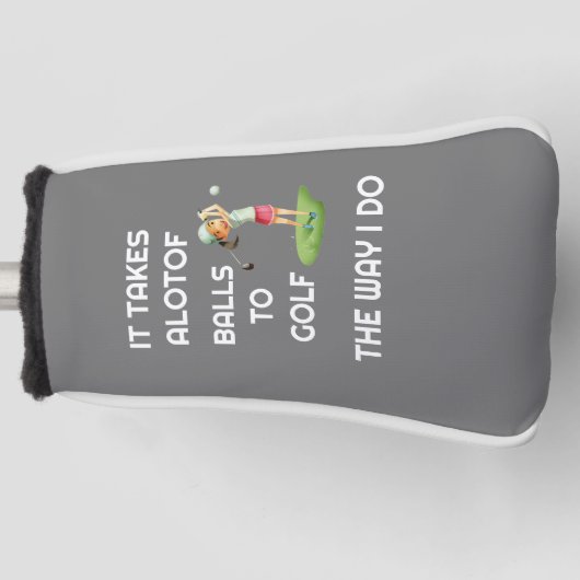 Maßgeschneiderte Putter Golf Head Cover für jeden Golf Headcover (Vorderseite)