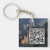 Maßgeschneiderte QR Code Grand Canyon Fotografie Schlüsselanhänger (Vorderseite)