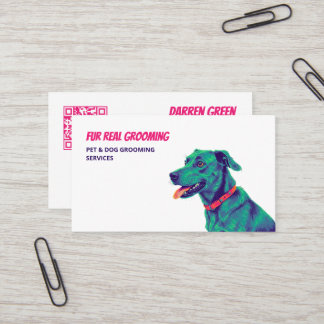 Maßgeschneiderte QR für Hunde Visitenkarte