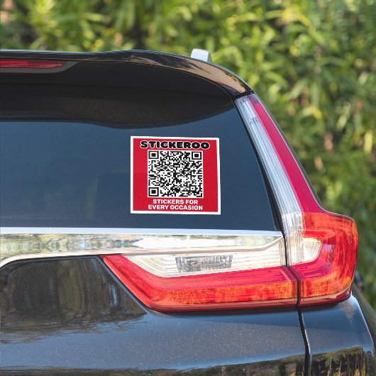 Maßgeschneiderte QR-Werbeaktion Aufkleber (Auto Seite)