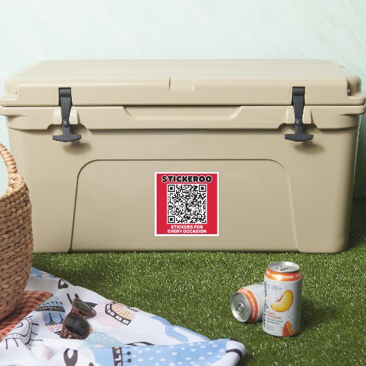 Maßgeschneiderte QR-Werbeaktion Aufkleber (Kühler)