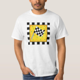 Maßgeschneiderte Race Fan Checkered Flag Custom T-Shirt