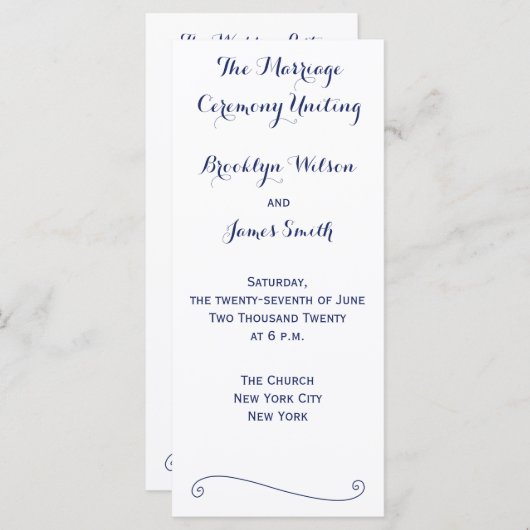 Maßgeschneiderte Rack-Karten für weiße und blaue H Programm (Vorne/Hinten)