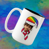 Maßgeschneiderte Rainbow Santa Foto Tasse