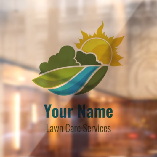 Maßgeschneiderte Rasenflächen Fensteraufkleber (Blatt 2)