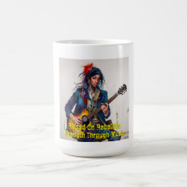 Maßgeschneiderte rebellische Gitarrist Art Inspira Kaffeetasse