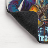 Maßgeschneiderte rebellische Gitarrist Art Inspira Mousepad (Ecke)