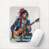 Maßgeschneiderte rebellische Gitarrist Art Inspira Mousepad (Mit Mouse)